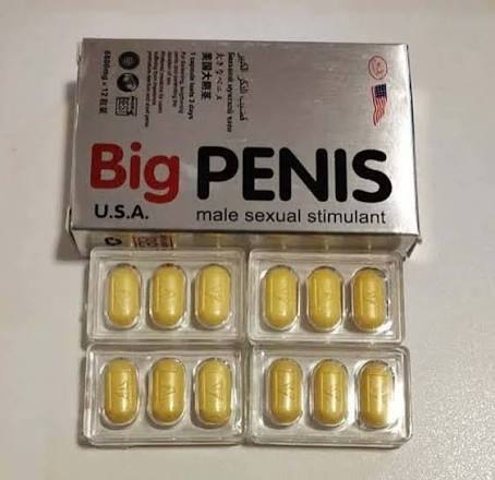حبوب بيج بينس الأمريكية العلبة ١٢ حباية الصفراء الأصلية تساعد حبوب بيج بينس  للرجال big penis في زيادة نمو القضيب للرجل، كما تستخدم في علاج الضعف  الجنسي، وتساعد في تأخير سرعة القذف.