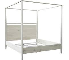 Cfc Furniture Washed Oak Modern 4 Poster Bed Queen Hw005 Q 4 Poster Beds Best Bed Designs Bed Interior