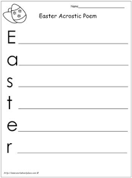 Easter Acrostic Poem Acrostic Acrostic Poem Easter Poems