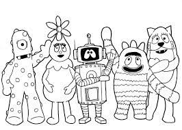 Yo Gabba Gabba Coloring Pages Yo Gabba Gabba Coloring Pages Coloring Pages To Print Nick Jr Coloring Pages Coloring Birthday Cards Yo Gabba Gabba