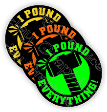 Unique funny hardhat stickers featuring millions of original designs created and sold by independent artists. 3 I Pound Everything Funny Hard Hat Stickers Motorcycle Hammer Welding Biker Helmet Decals Vinyl Weatherproof Labels Chain Saw Arborist Laborer Foreman Welder Construction Safety Badass Wish