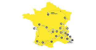 The route of the tour de france, stages, cities, dates. Le Tour De France Live Map