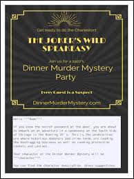 You will have access to the host guide, guest list worksheet and character background booklets via our rsvp online event management system to get started on your event before you receive your kit! Joker S Wild Dinner Murder Mystery