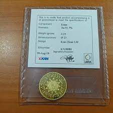 1 dinar berapa rupiah sekarang? Koin Dinar Antam 1 Dinar 4 25gr Logam Mulia Ek22 Shopee Indonesia