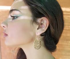 Mandala Hoops Earrings Gold Hoops Earrings African Jewelry Geometric  Earrings Sun Earrings Ethnic Jewelry Boho Earrings Dainty.gift for Mom