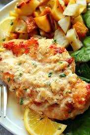 Place the chicken on a baking sheet lined. Creamy Lemon Garlic Chicken Crunchy Creamy Sweet