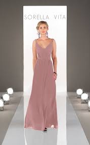 V Neck Bridesmaid Dress By Sorella Vita Dusty Rose Bridesmaid Dresses Rose Bridesmaid Dresses Brown Bridesmaid Dresses