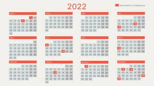 Barcelona es otra de las comunidades que ya tiene estipulado el que será calendario laboral para el año 2021. Calendari 2022 Dies Festius A Catalunya Amb Tots Els Ponts