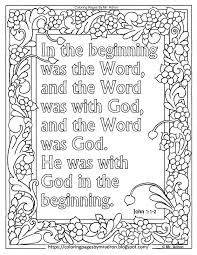 Egyptians mixed their colors with a gummy substance creating white, black, blue, red, yellow, and green. Coloring Pages For Kids By Mr Adron John 1 1 2 Print And Color Page With In The Beginning Was The Word Bible Verse