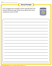 8th grade writing prompts worksheets
