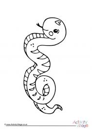 Snake Colouring Pages
