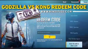 Pubg Mobile Redeem Code Godzilla Vs Kong In Hindi Ye Redeem Code Use Karke Payen Free Rewards ह द Fied