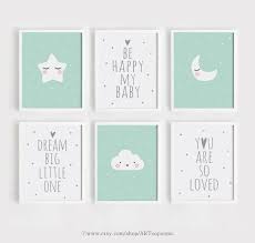 50 X 70 Druckbare Kinderzimmer Wandkunst 6er Set Poster Baby Zimmer Mint Blau Dekor Quo Dekor D Kinderzimmer Poster Babyzimmer Kinderzimmer Deko Madchen