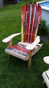Old Skis Transform Into Stunning Adirondack Chairs Adirondack Chairs Storage Spaces Chair