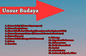 Suku batak merupakan suku bangsa dengan populasi terbesar ketiga di indonesia yakni sebanyak 3,6%. 15 Unsur Budaya Dan Contohnya Dosensosiologi Com
