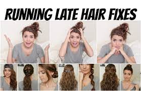 Whether you're in the comfort of. Running Late Hair Fixes No Heat 8 Styles Hair Fixing Morning Hair Latest Hairstyles