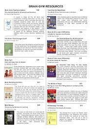 Brain Gym Resources Brain Gym Brain Gym Exercises Brain Learning