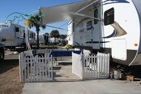 While we love their spirited nature, they can sometimes get carried away, especially out in the wild. Fencing For The Dogs While Camping Rv Living Rv Camping Camping Glamping