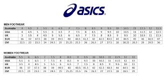 37 Rare Asics Shoe Size Chart Australia