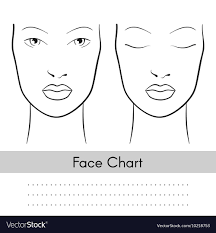 Woman Face Chart Portrait Female Face With Open