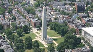 The bunker hill monument is a monument erected at the site of the battle of bunker hill in boston, massachusetts, which was among the first major battles between british and patriot forces in the american revolutionary war. Bunker Hill Monument U S National Park Service