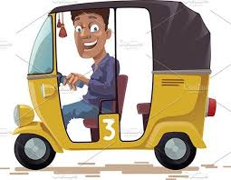 Asian Rickshaw Illustration Abstract Face Art Used Cars