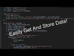 Sqlite Databases Tutorial In Discord Js Js Sql 2020 Youtube