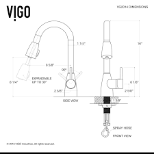 4.3 out of 5 stars. Vigo Graham Pull Down Spray Kitchen Faucet