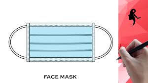 Carnival, theatrical, sports, professional, protective, military, medical, cosmetic and even emotional mask, which we can. How To Draw Medical Face Mask In Easy Steps Youtube