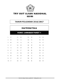 Kunci jawaban buku matematika kelas 6 kurikulum 2013. Kunci Jawaban Matematika Paket 1