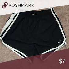 Black And White Striped Shorts Womens Women S Nike Dri Fit Shorts These Are A Women S Size Small Dri Fit Athletic Shorts They Re Black With Whit Gym Shorts Womens Nike Dri Fit Shorts Womens Shorts