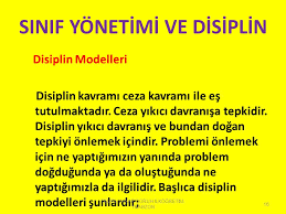 Sinif Yonetimi Ve Sinifta Disiplin Ppt Indir