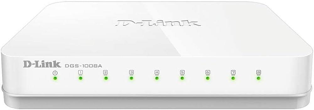 D-Link DGS-1008A 8-Port Gigabit Easy Desktop Switch (Whit product image