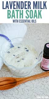 diy natural lavender milk bath