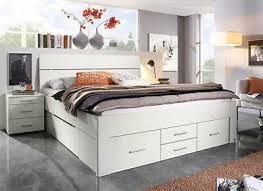 140 x 200 cm und 180 x 200 cm. Stauraumbett 180 X 200 Cm Doppelbett Mit Schubladen Bett Stauraum Weiss 38866 Ebay