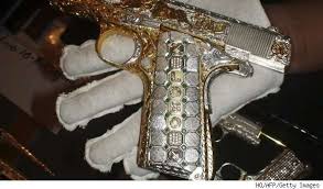 Cartridges, flares, purchase accessoires, buying our miniature guns or arms. Fashion Forward Firearms Diamond And Gold Guns
