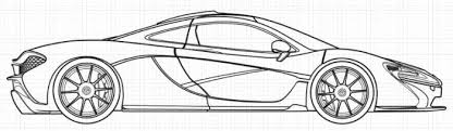 Mercedes Mclaren P1 Coloring Page Mclaren P1 Mclaren Mercedes