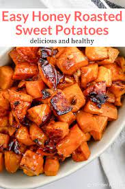 Honey Roasted Sweet Potatoes Slender Kitchen Recipe Sweet Potato Recipes Roasted Roasted Sweet Potatoes Boiling Sweet Potatoes