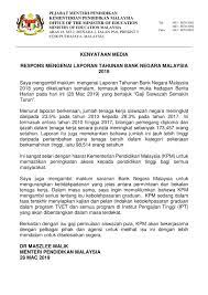 Selalunya dalam keadaan biasa, laporan ccris boleh dimohon di bank negara malaysia. Kpm Kenyataan Media Respons Mengenai Laporan Tahunan Bank Negara Malaysia 2018