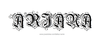 Download free fonts for local use, or create text graphics and logos with them online. Ariana Name Designs Auto Design Tech Name Tattoo Designs Name Tattoo Name Design