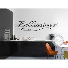bellissimo, kitchen wall sticker quote
