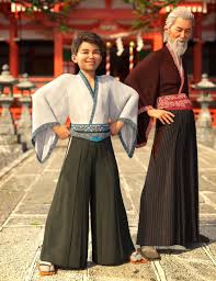 dForce Hakama and Kimono Outfit Textures | Daz 3D