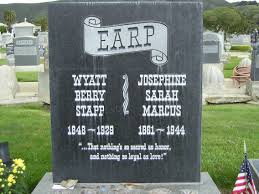 Wyatt Earp S Grave Robbed On July 6th Or 7th 1957 Someone Drove A Truck Into The Cemetery Managed To Dig Out The 600 Pound Gr Wyatt Earp Earp Famous Graves