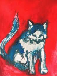 猫の杞憂 cat s worry keikokozai 2017 アクル 紙 acrylic paper art kitty zap book