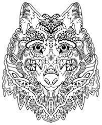 You can use our amazing online tool to color and edit the following free printable animal mandala coloring pages. Awesome Wolf From Awesome Animals Animal Coloring Books Animal Coloring Pages Mandala Coloring Pages