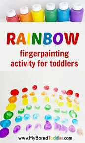 Finger Painting Rainbow Finger Painting For Toddlers Rainbow Activities Toddler Activities