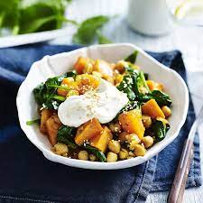 Sweet Potato Spinach And Chickpea Buddha Bowl Healthy Recipe Ww Australia Recipe Chicken Crockpot Recipes Healthy Healthy Recipes Recipes