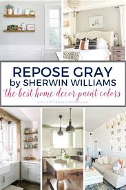 It is a little unexpected, but still, a solid neutral that works with everything from modern gold accents to farmhouse style. Best Home Decor Paint Colors Repose Gray The Turquoise Home