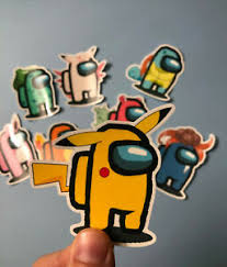 One creative among us fan designs pokémon concept skins for seven of the current crewmate colors, and they look too good not to be real. Pokemon Skins Among Us Crewmate Imposter Usa Made Stickers Loook Ebay