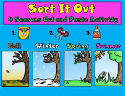 Then get everyone to stand up and follow you doing the actions and singing (as described below in gestures. Seasons Cut And Paste Worksheets Teaching Resources Tpt